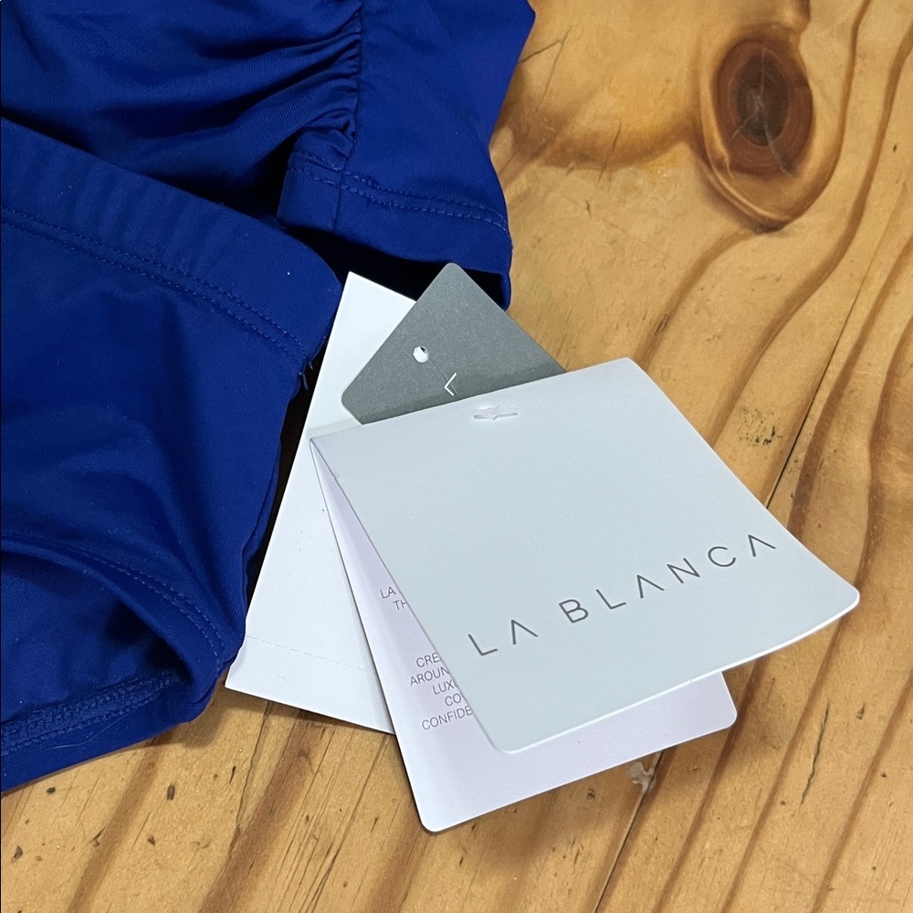 BLANCA TWIST FRONT BANDEAU ROYAL BLUE SET - Picture 3 of 9